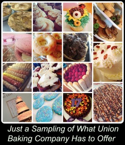 union bakery items with text